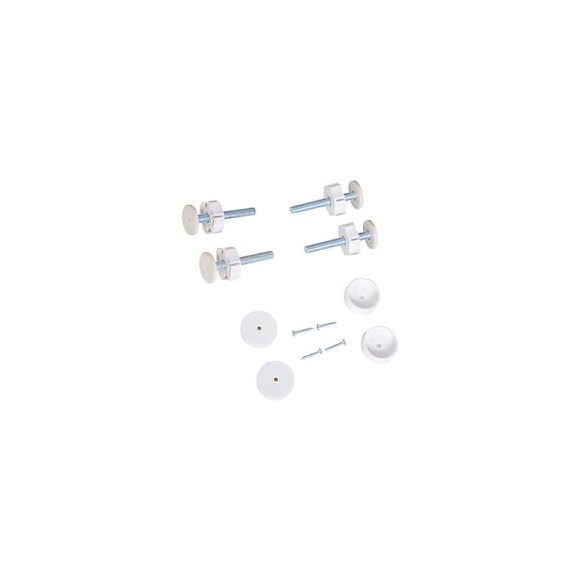 Barrière De Sécurité Longueur Réglable Dim. 72-107l X 76h Cm Sans Perçage Métal Plastique Blanc