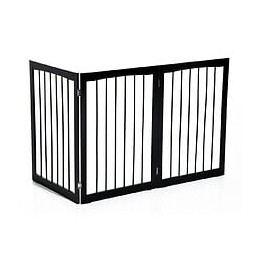 Barrière Modulable Pliable Barrière De Sécurité 160l X 76h Cm Mdf