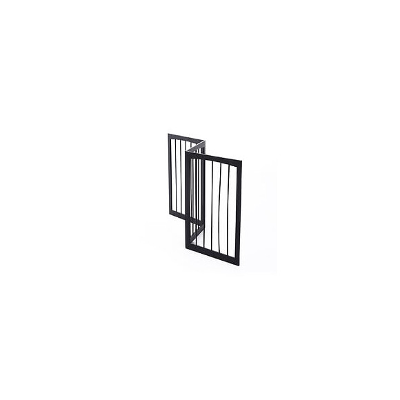 Barrière Modulable Pliable Barrière De Sécurité 160l X 76h Cm Mdf