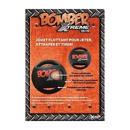 Zeus Balle Mini Xtreme Bomber En Caoutchouc 11,4 Cm - Noir Et Orange - Pour Chien