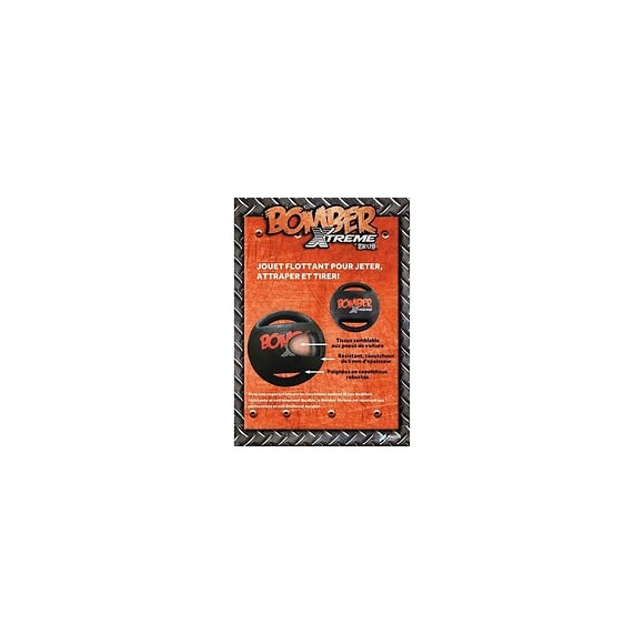 Zeus Balle Mini Xtreme Bomber En Caoutchouc 11,4 Cm - Noir Et Orange - Pour Chien