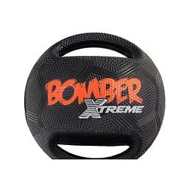 Zeus Balle Mini Xtreme Bomber En Caoutchouc 11,4 Cm - Noir Et Orange - Pour Chien