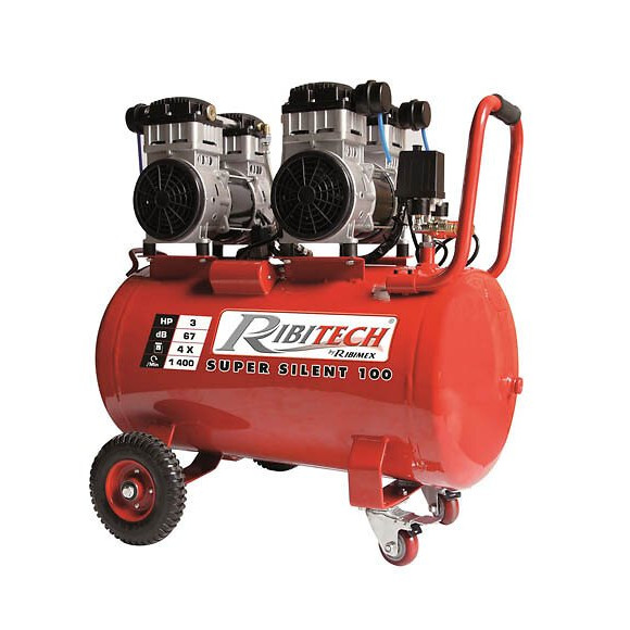 Compresseur 3 Cv Silencieux Sur Cuve De 100 Litres