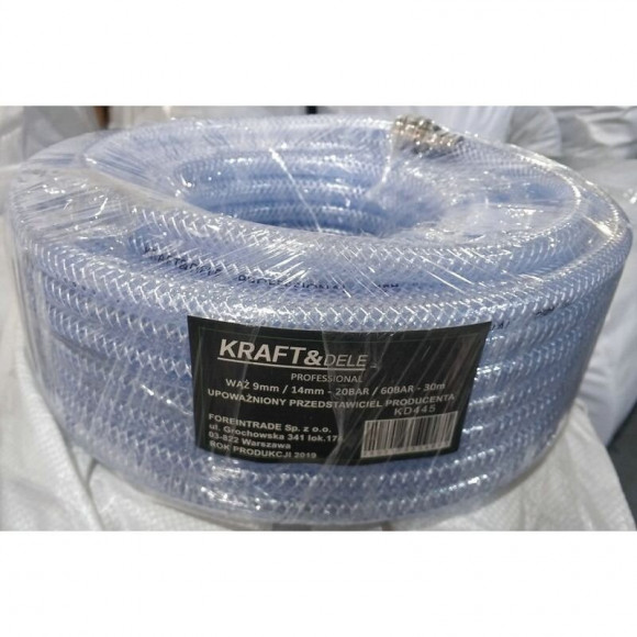 Dcraft - Tuyau Pneumatique Renforcé - 30 M - Diamètre Extérieur 14 Mm - Flexible D'air - Bleu