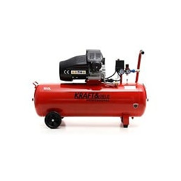 Dcraft - Compresseur À Huile - Capacité 100 L - Alimentation 230v/50hz - Débit 530 L - 2 Pistons - Rouge