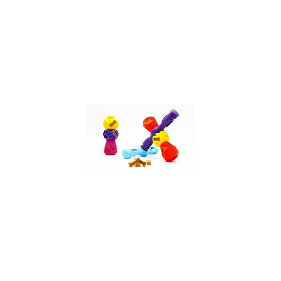 Coffret K9 Connectables Starter Pack Jouet Puzzle Stimulant Pour Chiens Mini - Bleu/violet/rose