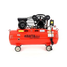 Dcraft - Compresseur À Huile - Capacité 100 L - Alimentation 230v/50hz - Débit 480 L - Rouge