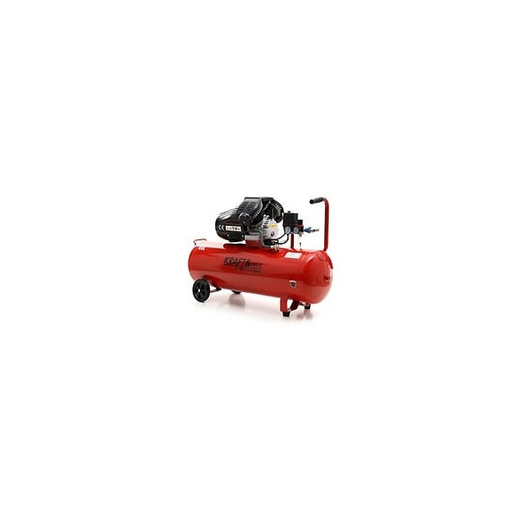 Dcraft - Compresseur À Huile - Capacité 100 L - Alimentation 230v/50hz - Débit 530 L - 2 Pistons - Rouge