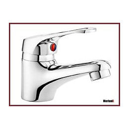 Fina 1 - Mitigeur De Lavabo Chromé Fixe - Robinet Salle De Bain - Robinetterie Lavabo - Aérateur Neoperl - Argent