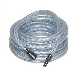 Dtools - Conduite Pneumatique - Longueur 7.5m - Raccordement 1/4" - Pression Maximale 12 Bars - Blanc