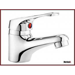 Fina 1 - Mitigeur De Lavabo Chromé Fixe - Robinet Salle De Bain - Robinetterie Lavabo - Aérateur Neoperl - Argent