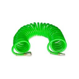 Dtools - Tuyau Spiralé Pour Compression D'air 15 M - Diamètre 12mm - Pression Max 12 Bar - En Pu - Vert