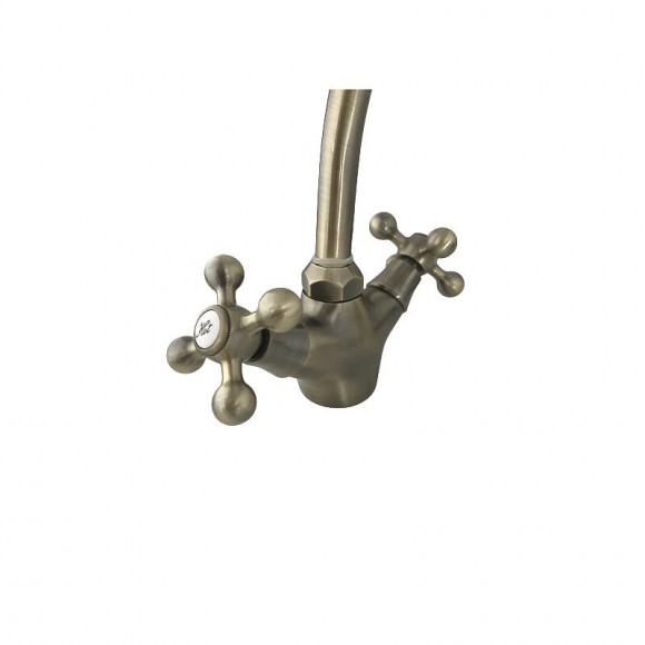 Robinet Cuisine Mélangeur D'évier Vieux Laiton