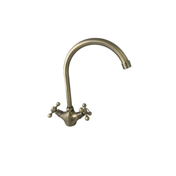 Mélangeur Évier Vieux Laiton Bronze Rétro Vintage