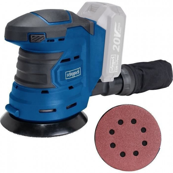 Scheppach Ponceuse Excentrique Sans Fil Cos125-20pros - 20 V