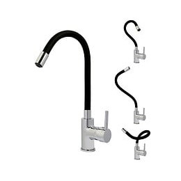 Robinet Mitigeur De Cuisine Flexible Bec Haut Orientable