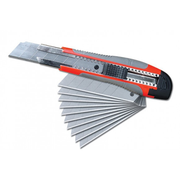 Cutter Bi-matière 25 Mm Avec 10 Lames