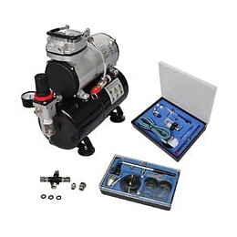 Kit Compresseur Airbrush Professionnel Avec 2 Pistolets -