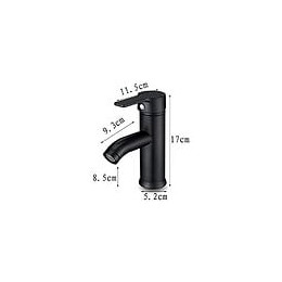 Mitigeur De Bain Pour Lavabo Noir Mat