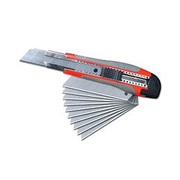 Cutter Bi-matière 25 Mm Avec 10 Lames