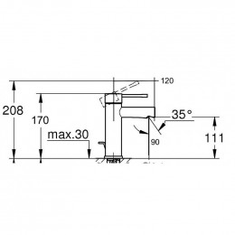 Robinet Mitigeur Lavabo Moderne En Laiton Chromé Et Robinet De Bidet En Laiton Chromé, Complet Avec Tubes Et Fixations
