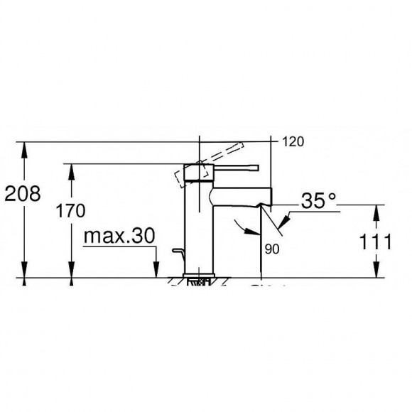 Robinet Mitigeur Lavabo Moderne En Laiton Chromé Et Robinet De Bidet En Laiton Chromé, Complet Avec Tubes Et Fixations