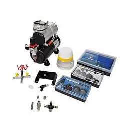 Kit De Compresseur D'aérographe Avec 3 Pistolets - 140284 -