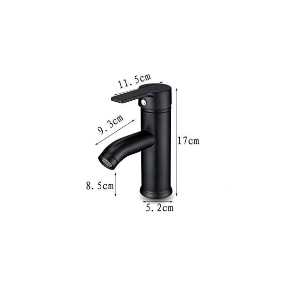 Mitigeur De Bain Pour Lavabo Noir Mat