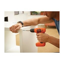 Black + Decker Visseuse Compacte Sans Fil Bdcd8-qw - 1 Batterie 7,2 V Li-ion - Chargeur Usb Inclus
