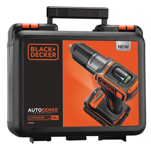 Asd184kb-qw Perceuse Visseuse Autosense Sans Fil - 18v - 1,5 Ah - 2 Batteries - Chargeur Inclus - Livrée En Coffret