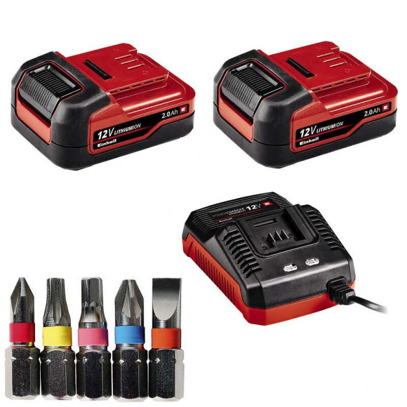 Perceuse Visseuse Sans Fil Te-cd 12/1 Li - 20 Positions - 5 Embouts - 2 Batteries 2,0ah