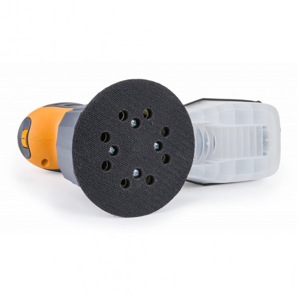 Power Tool - Ponceuse Excentrique Multifonction 1200 W De 7000 À 12000 Tours/min - Ø Disque 125 Mm - Adaptateur D'aspiration 