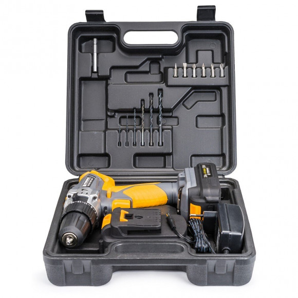 Power Tool - Visseuse Perceuse À Percussion Sans Fil Avec Led 20v Couple 37nm - Capacité Batterie 2ah - Outil Bricolage Ateli