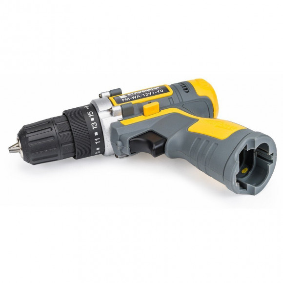 Power Tool - Perceuse Visseuse Sans Fil Compacte Batterie 12v - Couple 25nm - Éclairage Led - Outil Bricolage Atelier Chantier