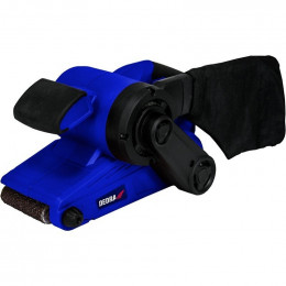 Dtools - Ponceuse À Bande 920 W - Vitesse De Bande 150-270 M/min - Avec Sac À Poussière - 1 Papier Abrasif Offert - Bleu