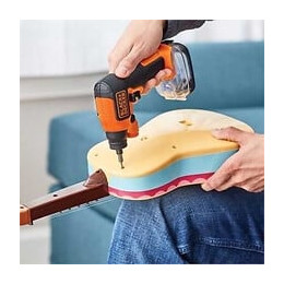 Black + Decker Tournevis Sans Fil Bdcsfs30c-qw - 3,6 V - Noir