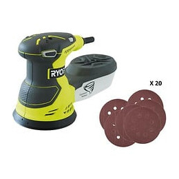 Ponceuse Excentrique Electrique Ryobi 300w 125mm - Sac De Transport - Ros300a
