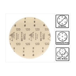 Bosch Disque Abrasif Céramique Sia 7500, 150 Mm, Grain : P120, 50 Pcs. ( F03e006890 )