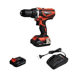 Manupro Coffret Perceuse Visseuse Sans Fil 20 V - 2 Batteries 2 Ah - 1 Chargeur Rapide - 2 Vitesses