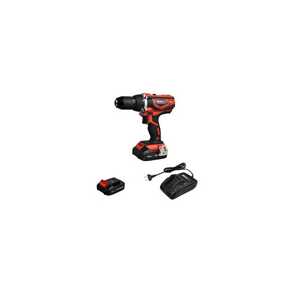 Manupro Coffret Perceuse Visseuse Sans Fil 20 V - 2 Batteries 2 Ah - 1 Chargeur Rapide - 2 Vitesses