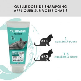 Vetocanis Shampooing Anti-puces Et Anti-tiques - Pour Chat - 300ml