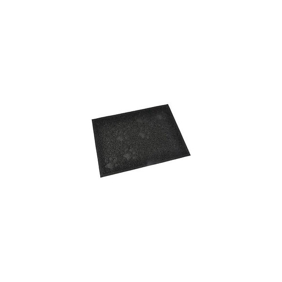 Tapis De Litiere Pvc Rectangle - 30x40 Cm - Noir - Pour Chat