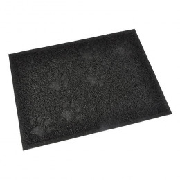 Tapis De Litiere Pvc Rectangle - 30x40 Cm - Noir - Pour Chat