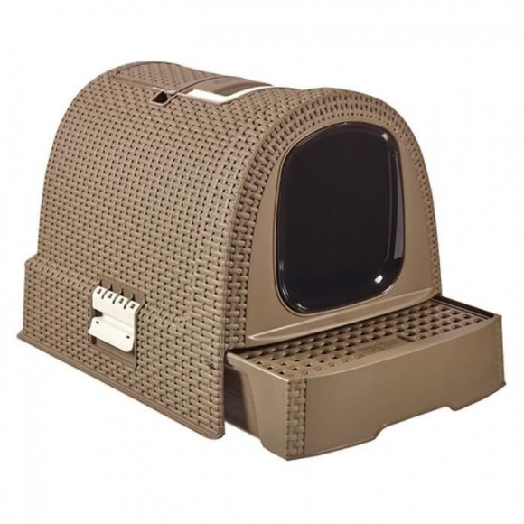 Curver Maison De Toilettes Pour Chat Moka