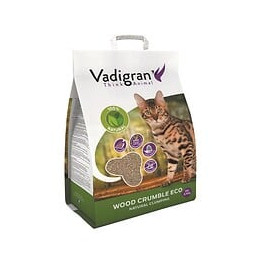 Vadigran Litiere Wood Crumble - 20 L - Pour Chats