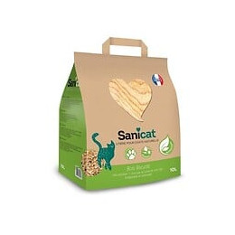 Sanicat Litiere En Bois Recycle, Compostable Et Recyclable - Pour Chat