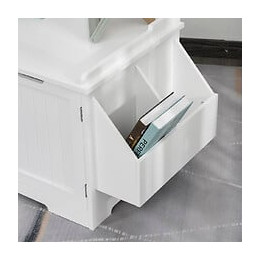 Maison De Toilette Pour Chat Design Entrée Tête Chat 2 Portes Rangement Latéral Et Plateau Mdf Blanc