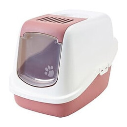 Vadigran Maison De Toilette Nestor Earth - 56x39x38,5 Cm - Rose - Pour Chat