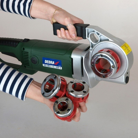 Dtools - Machine À Fileter Électrique Pour Tubes - Puissance 1800w - Tension 230v - Filière Pour Tubes - Vert