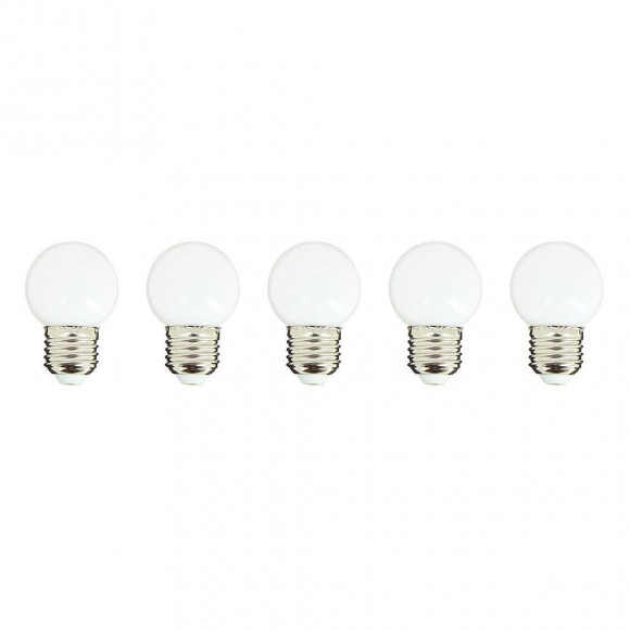 Lot De 5 Ampoules Led E27 Party Bulb White Blanc Plastique H7cm
